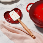 Le Creuset Silicone Craft Medium Spatula Hearts Decal White image number 5